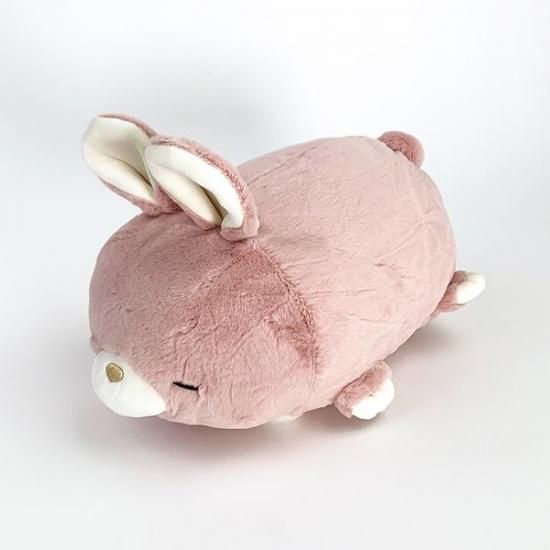 ポクシン ボルスター らびこ うさぎ ぬいぐるみ リラックス 癒し ピンク