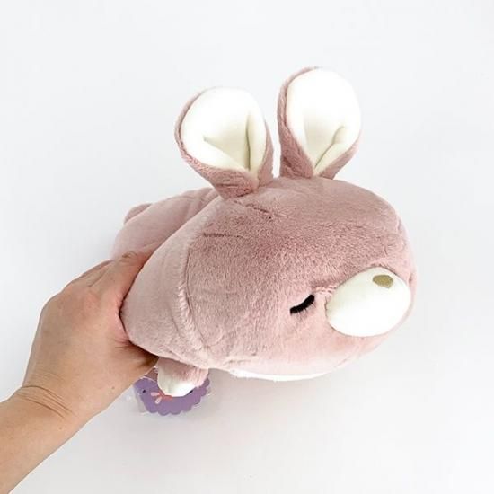 ポクシン ボルスター らびこ うさぎ ぬいぐるみ リラックス 癒し ピンク