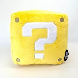 店内セール開催中!10％オフ対象商品! スーパーマリオ ハテナブロック アイテムクッション インテリア イエロー マリオ