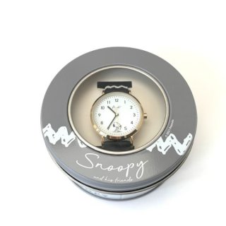 スヌーピー snoopy ベルトプリントウォッチ ブラック 腕時計 ブラック   日本製