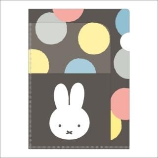 ミッフィー miffy A5クリアホルダー（3ポケット）オータムカラー    日本製