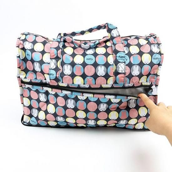 ミッフィー オータムカラー 折りたたみ ボストンバッグ M 2WAY