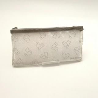 ミッフィー Miffy うさぎシリーズ ペンポーチ WH クリア ホワイト グレー