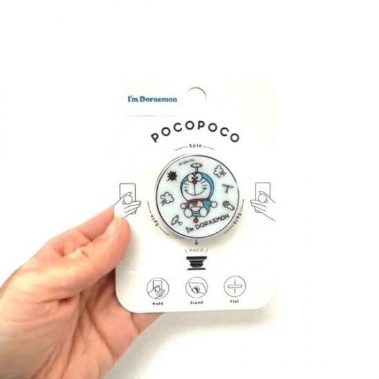 ドラえもん ドラえもん I'm Doraemon 総柄 POCOPOCO スマホ ホワイト