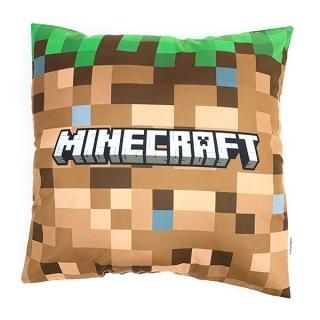 Minecraft マインクラフト マイクラ 草 背当てクッション インテリア ブラウン