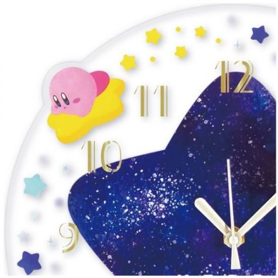 星のカービィ　ウォールクロック　ワープスター 星のカービィ アクリル壁掛け時計 ワープスター クロック