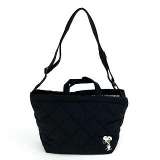 スヌーピー PEANUTS ルートート ROOTOTE デリキルトバッグ BLACK かばん ショルダーバッグ