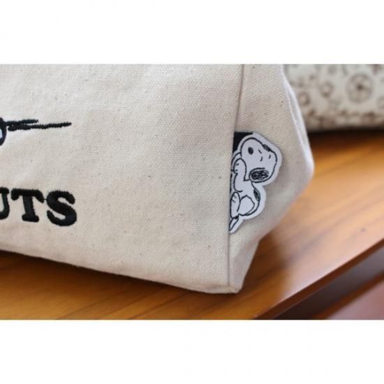 スヌーピー PEANUTS サイドボタントートバッグ シンプリー 4L スヌーピー PEANUTS サイドボタントートバッグ シンプリー 4L