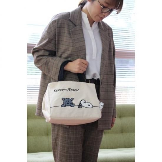 スヌーピー PEANUTS サイドボタントートバッグ スヌーピー