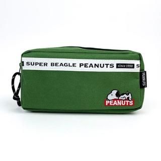 SNOOPYスヌーピー SUPER BEAGLE スクエア ストラップ付きポーチ