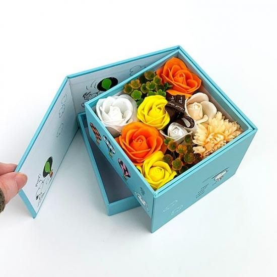 スヌーピー PEANUTS フラワージュエリーBOX［BL］KAORI お花