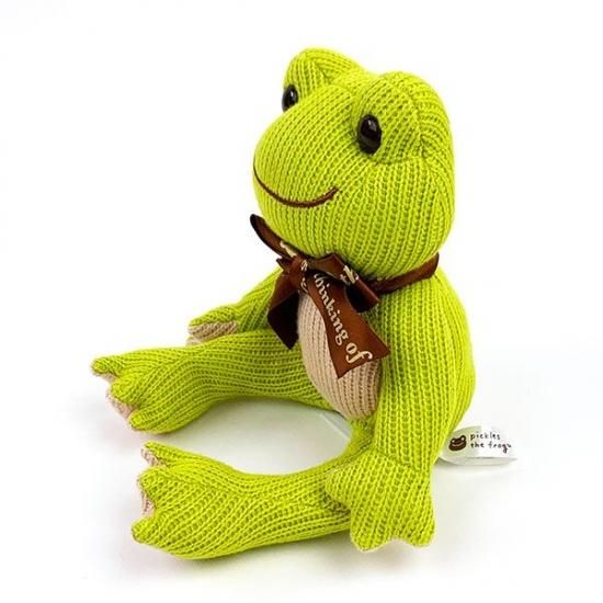 かえるのピクルス ニット ビーンドール 緑 ウィンター