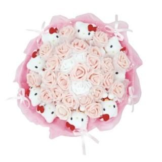 サンリオ ハローキティ ぬいぐるみブーケ ぬいぐるみ本数：9本 お花 お祝い ブライダル ギフト