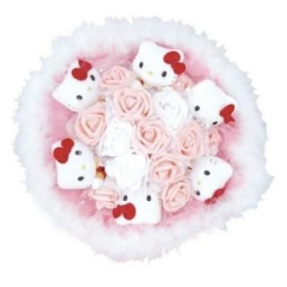 サンリオ ハローキティぬいぐるみブーケ ぬいぐるみ本数：6本 お花 お祝い ブライダル ギフト