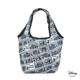 ディズニー ミッキー ミニー 折りたたみエコバッグ コミック   モノクロ Sサイズ