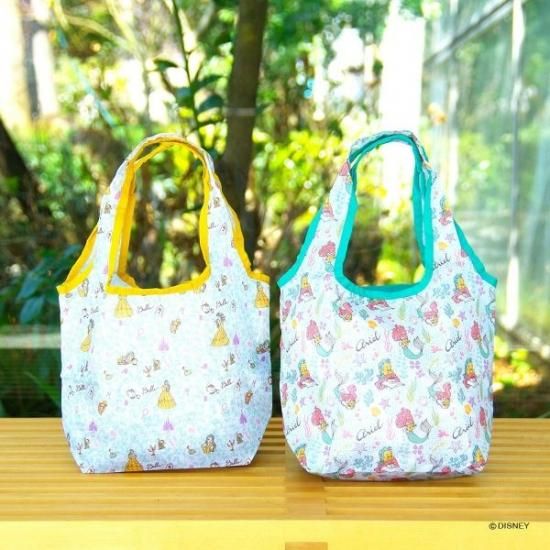 ディズニー 美女と野獣 ベルアイビー 折りたたみエコバッグ ホワイト S