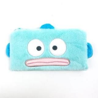 サンリオキャラクターズ ハンギョドン フラットポーチ(M) メイクポーチ 小物入れ ふわっふわ