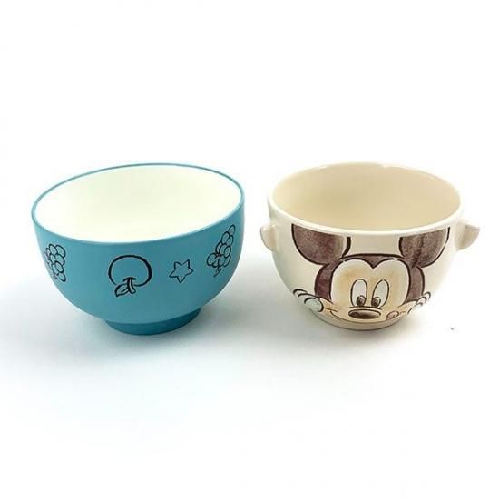 ディズニー ミッキーマウス 汁椀茶碗セット 水彩タッチ 食器 お ディズニー ミッキーマウス 汁椀茶碗セット 水彩タッチ 食器 お
