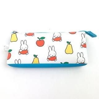ミッフィー miffy おそろポーチ フルーツ 水色 ペンポーチ ペンケース 小物入れ