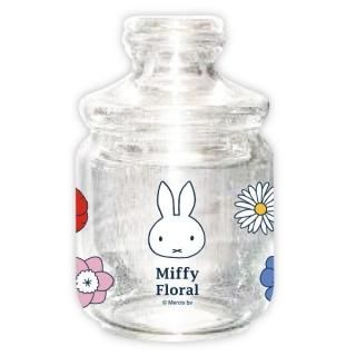 ミッフィー フローラル クッキージャー Miffy floral 日本製 瓶 保存瓶 小物入れ