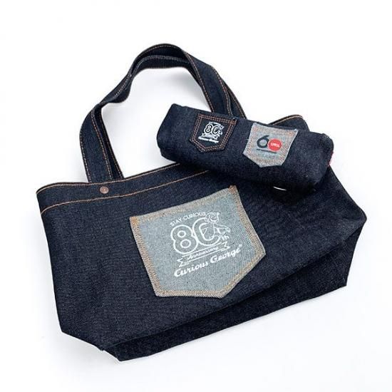 おさるのジョージ×EDWIN 60th ランチトート バッグ デニム