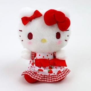 サンリオ ハローキティ いちごドレス マスコット ぬいぐるみ キティちゃん インテリア