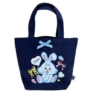 SWIMMER リボンミニトートバッグ NV スイマー ランチトート うさぎ