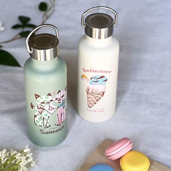 SWIMMER 取手つきアウトドアボトル キャット ステンレス 水筒 スイマー 290ml SWIMMER 取手つきアウトドアボトル キャット ステンレス 水筒 スイマー 290ml