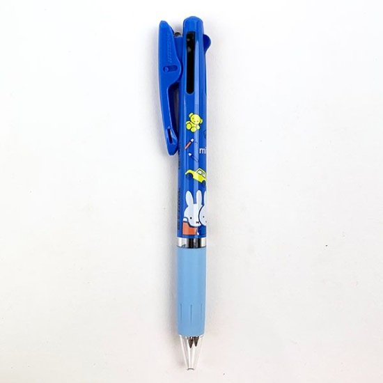 ミッフィー ジェットストリーム3色ボールペン ブルー 筆記用具
