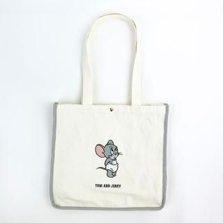 トムとジェリー タイニークラブ トートバッグ GY グレー タフィー かばん おでかけ