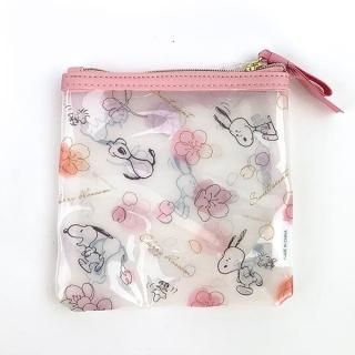 スヌーピー クリアポーチ SAKURAシリーズ 桜 ピンク メイクポーチ 小物入れ