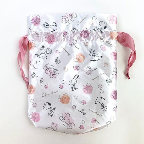 スヌーピー 巾着 SAKURAシリーズ 桜 ピンク 巾着袋 きんちゃく 小物入れ