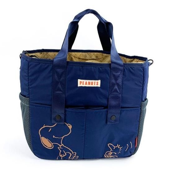 スヌーピー ルートート IP.マミールー.Peanuts-7M Navy ネイビー