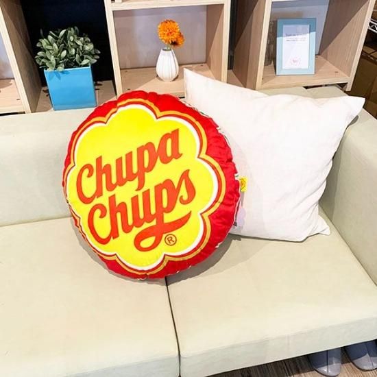 チュッパチャプス ストロベリー レモン コーラ 丸 クッション 3