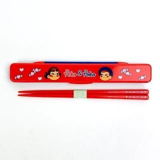 ペコちゃん ポコちゃん はし箱セット ランチ レッド   日本製