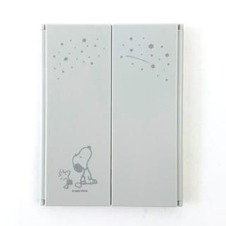 スヌーピー SNOOPY LED ミラー 鏡   グレー  株式会社ティーズファクトリー