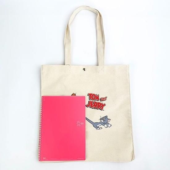 トムとジェリー キャンバストート バッグ バッグ ベージュ E-COME