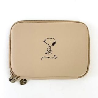 スヌーピー PEANUTS ミニマルチケース/GY スヌーピー マルチケース  ベージュ