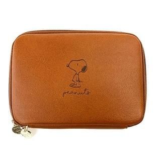 スヌーピー PEANUTS ミニマルチケース/brown スヌーピー マルチケース ブラウン