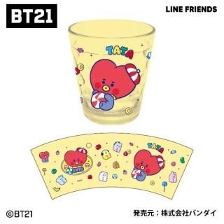 BT21 キラキラクリアカップ TATA コップ カップ タンブラー ランチ