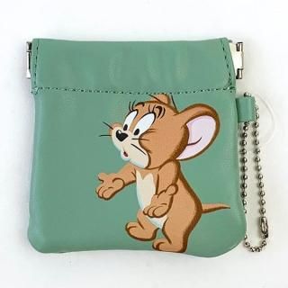 店内セール開催中!10％オフ対象商品! トムとジェリー ジェリー カラーペイントミニバネポーチ 小物入れ 小銭入れ グリーン