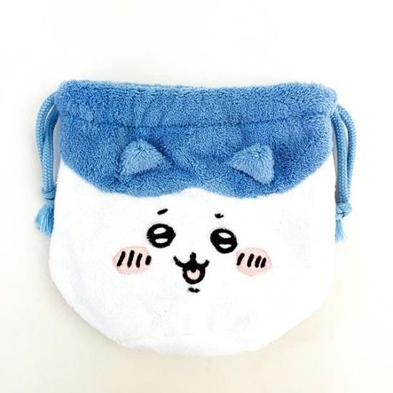ちいかわ フェイス 巾着 ハチワレ ポーチ 小物入れ ぬいぐるみ ちいかわ フェイス 巾着 ハチワレ ポーチ 小物入れ ぬいぐるみ