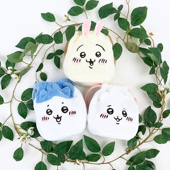 ちいかわ フェイス 巾着 チイカワ ポーチ 小物入れ ぬいぐるみ