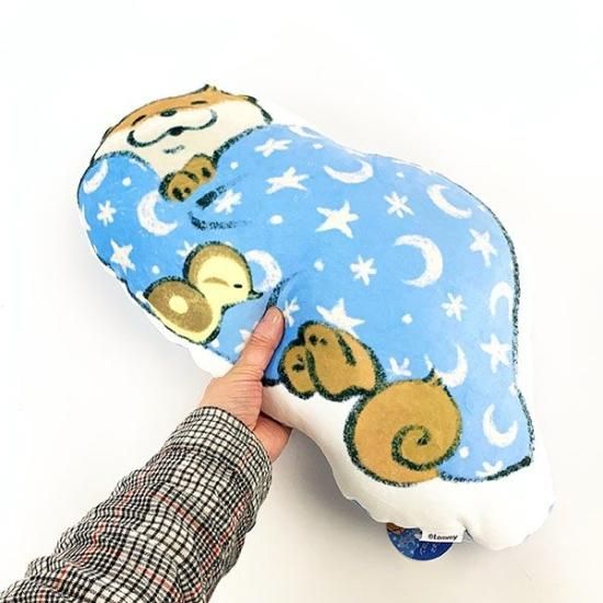 カワイイ嘘のカワウソ オヤスミ クッション インテリア 寝具 カワイイ嘘のカワウソ オヤスミ クッション インテリア 寝具