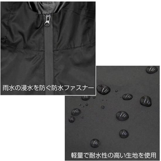 ゆるキャン△ レインポンチョ レインコート 合羽 BLACK/ブラック