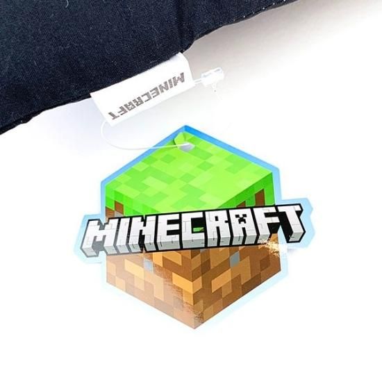 マインクラフト Minecraft 背当てクッション ブルー マイクラ