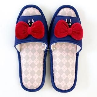 店内セール開催中!10％オフ対象商品! スタジオジブリ 魔女の宅急便 スリッパ あこがれりぼん ネイビー ルームシューズ 学校 ルーム用品