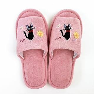 店内セール開催中!10％オフ対象商品! スタジオジブリ 魔女の宅急便 スリッパ PK 花さんぽ ジジ ルームシューズ 履きもの