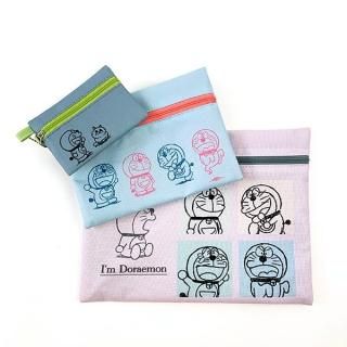 ドラえもん 3連 ポーチシンプル I'MDORAEMON 小物入れ 学校 オフィス