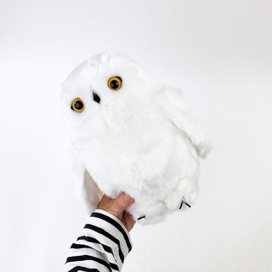 ホワイトフクロウ ぬいぐるみ りくのなかまたち」ホワイトフクロウ ぬいぐるみ（24個入